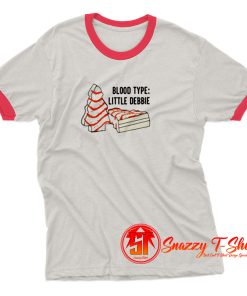 Blood Type Little Debbie Ringer Tee