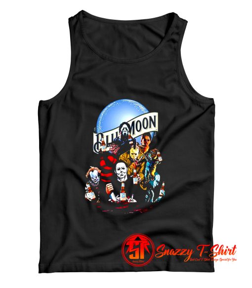 Blue Moon Beer Parody Killers Horror Halloween Tank Top