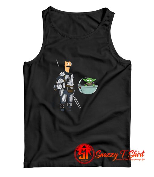 Bob Belcher Mandalorian baby Yoda Tank Top