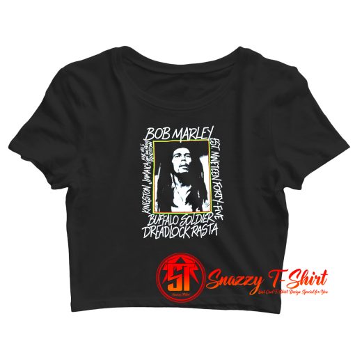 Bob Marley Buffalo Soldier Dreadlock Rasta Crop Top Shirt