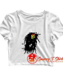 Bob Marley Sketch Crop Top Shirt