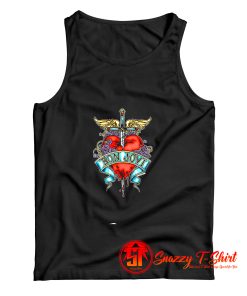 Bon Jovi Heart Dagger Logo Tank Top