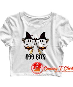 Boo Bees Witch Halloween Crop Top Shirt