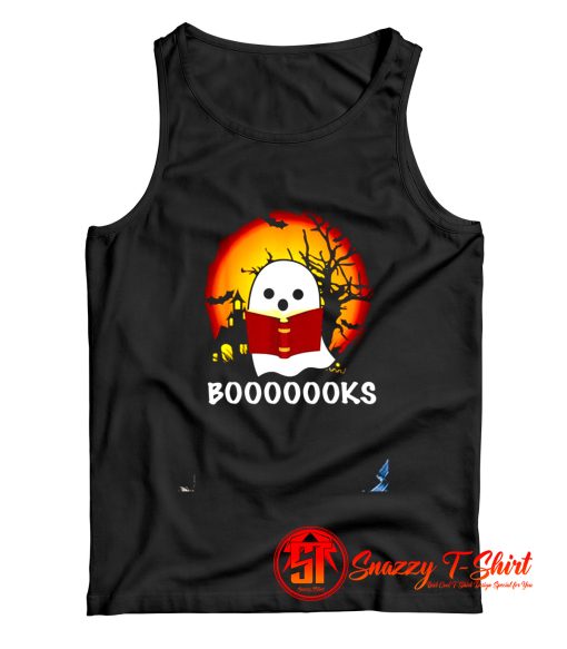 Boo Read Books Halloween Boooooks Tank Top