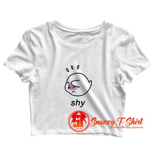 Boo Shy Crop Top Shirt