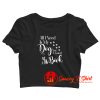 Book Reading Dog Lovers Crop Top Shirt