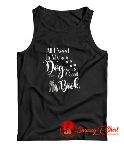 Book Reading Dog Lovers Tank Top