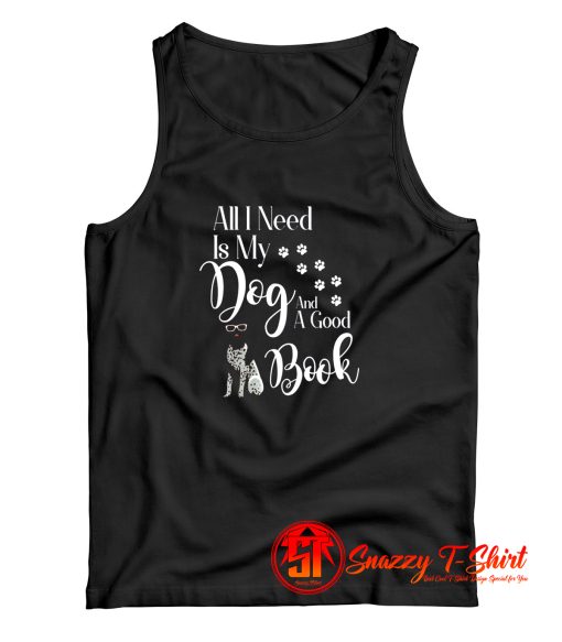 Book Reading Dog Lovers Tank Top