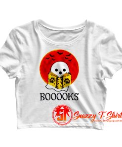 Booooks Halloween Crop Top Shirt