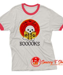 Booooks Halloween Ringer Tee