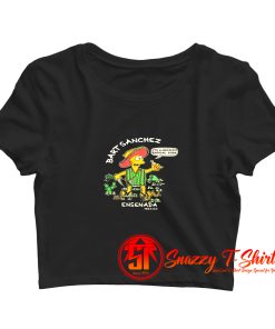 Bootleg Bart Simpson Mexico The Simpsons Crop Top Shirt