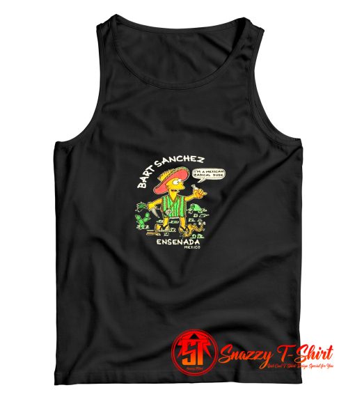 Bootleg Bart Simpson Mexico The Simpsons Tank Top