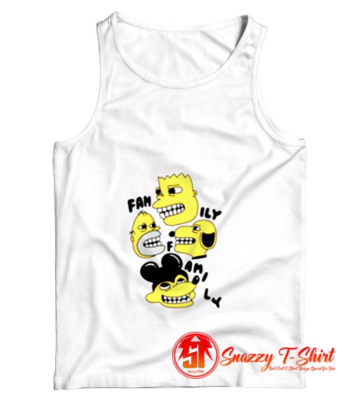 Bootleg Bart Snoopy Mickey Skate Tank Top