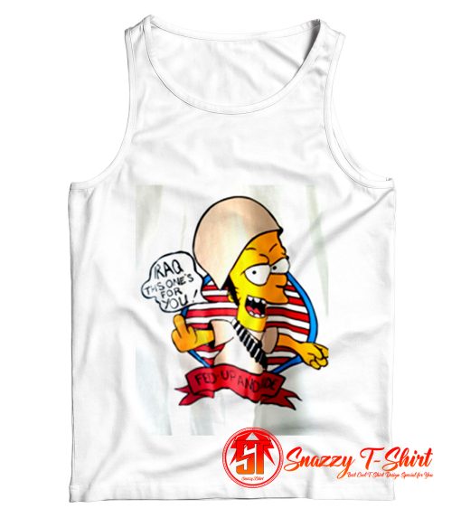 Bootleg Early 90s Bart Simpson Iraq War Tank Top