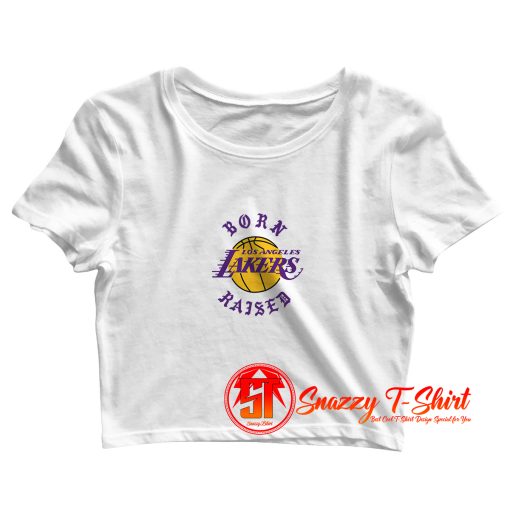 Born X Raised Lakers Crop Top Shirt