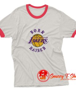 Born X Raised Lakers Ringer Tee