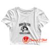 Born to Fish Forced to work Crop Top Shirt