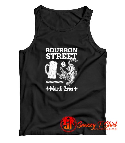 Bourbon Street Mardi Gras New Orleans Louisiana Tank Top