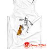 Boxer Dog Biting Skeleton Tank Top