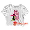 Breast Cancer Messed Crop Top Shirt