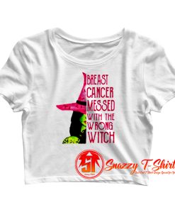 Breast Cancer Messed Crop Top Shirt