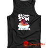 Brown Skin Girl Melanin Unicorn Tank Top