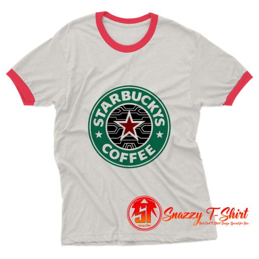 Bucky Barnes The Winter Soldier Coffee Ringer Tee