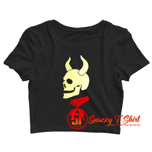 Buffy The Vampire Inspired Devil Skull Classic Crop Top Shirt