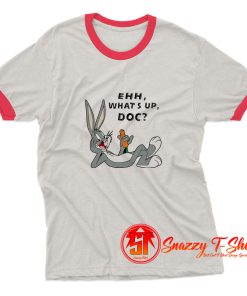 Bugs Bunny Ehh Whats Up Doc Unisex On Sale Ringer Tee