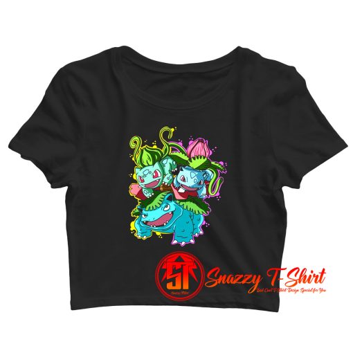 Bulbasaur Evolution Pokemon Crop Top Shirt