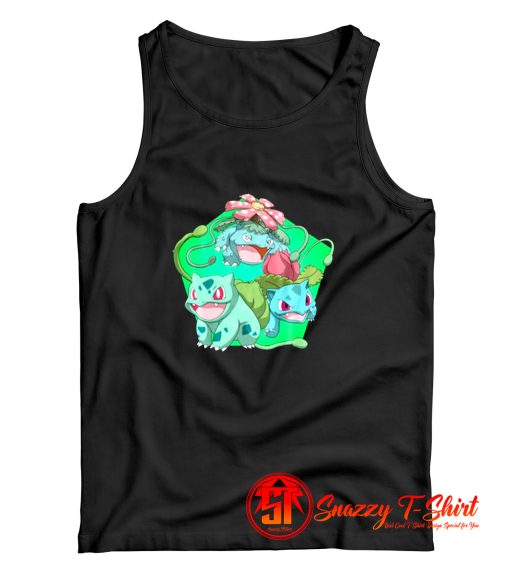 Bulbasaur Pokemon Evolution Chart Custom Tank Top