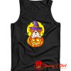 Bulldog Witch Pumpkin Halloween Tank Top