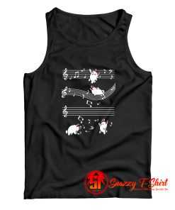 Bunny Musical Bunnies Sheet Music Cute Rabbits Tank Top