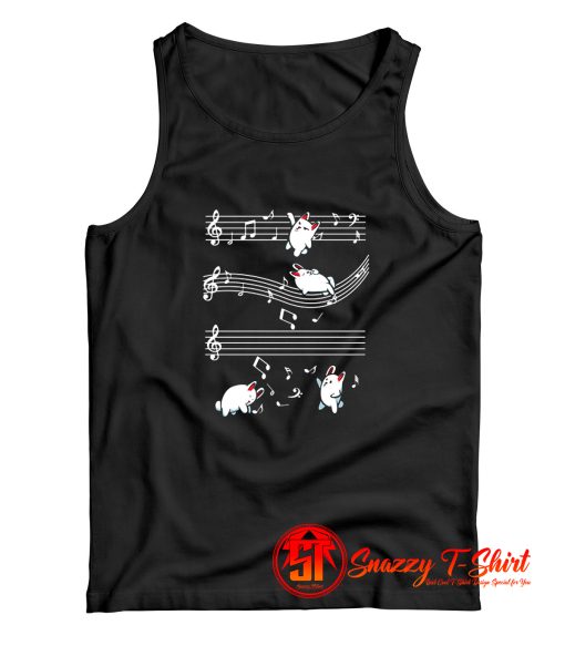 Bunny Musical Bunnies Sheet Music Cute Rabbits Tank Top