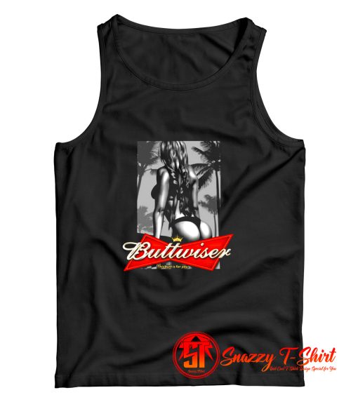 Buttwiser Babe Funny Parody Tank Top