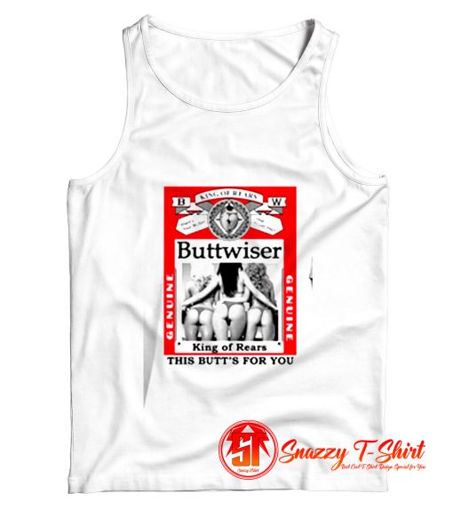 Buttwiser Funny Big and Tall Bud Parody Tank Top