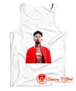 Buy ShipsFast 21 Savage White Tank Top