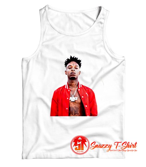 Buy ShipsFast 21 Savage White Tank Top