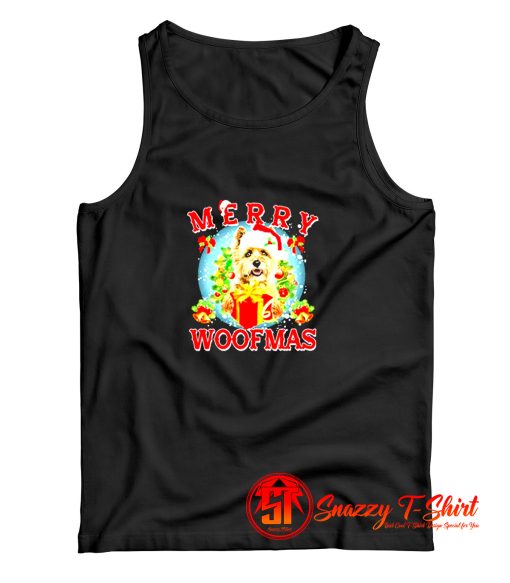 Cairn Terrier Merry Woofmas Christmas Tank Top