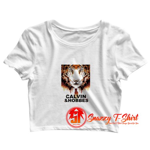 Calvin And Hobbes Poster Crop Top Shirt