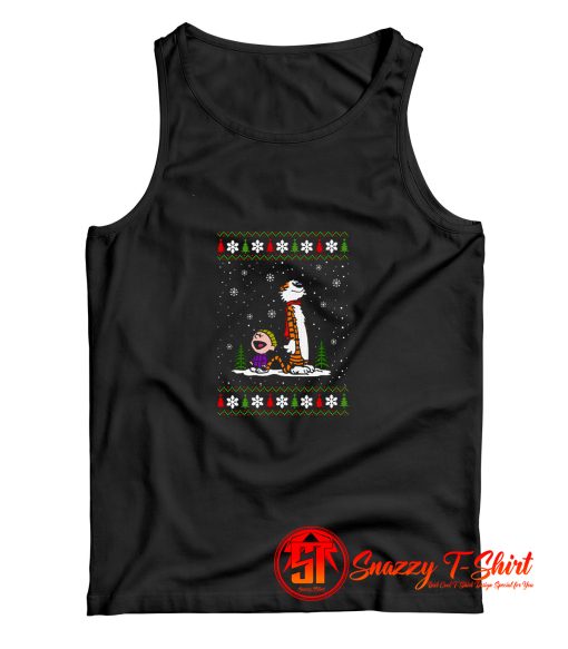 Calvin and Hobbes Mery Christmas Tank Top