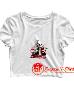 Calvin n hobbes christmas Crop Top Shirt