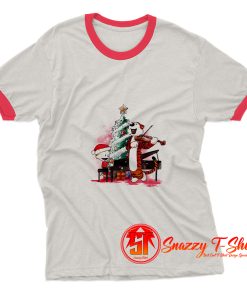 Calvin n hobbes christmas Ringer Tee