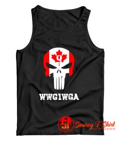 Canadian Qanon Punisher Skull Tank Top