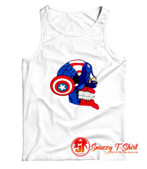 Cap Bent Back Skull Tank Top