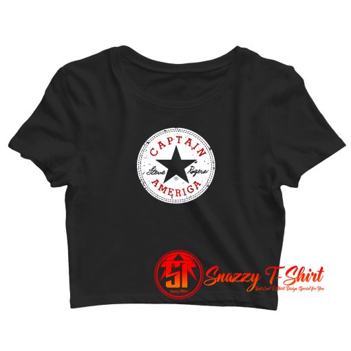 Captain America All Stars Crop Top Shirt