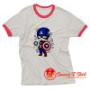 Captain America Pop Art Ringer Tee