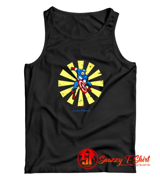 Captain America Retro Japanese Tank Top