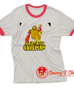 Captain Caveman Ringer Tee