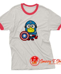 Captain Minerica Ringer Tee